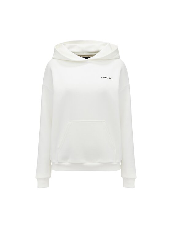 La Mania La Mania Felpa TRACK Bianco Basic Fit