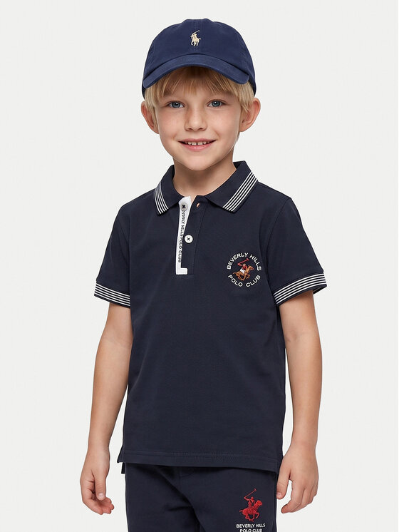 Beverly Hills Polo Club Beverly Hills Polo Club Polo P-SS26B-P424108 Tumši zils Regular Fit