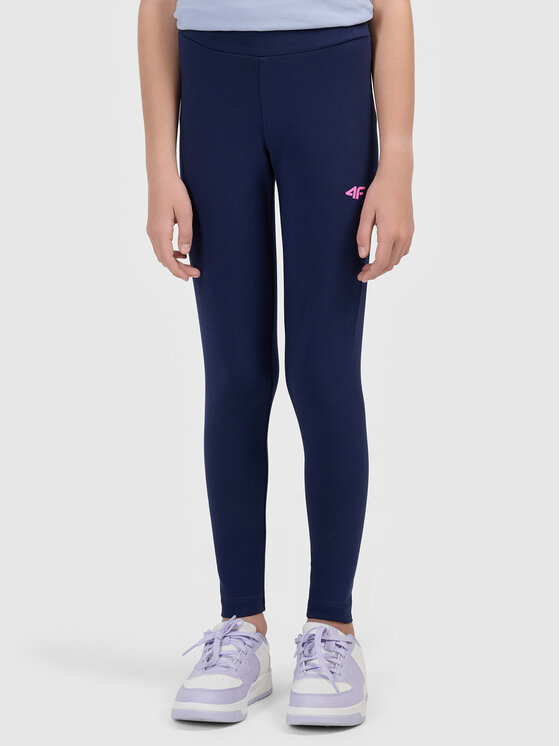 4F 4F Legginsy 4FJWMM00TTIGF318-31S Granatowy