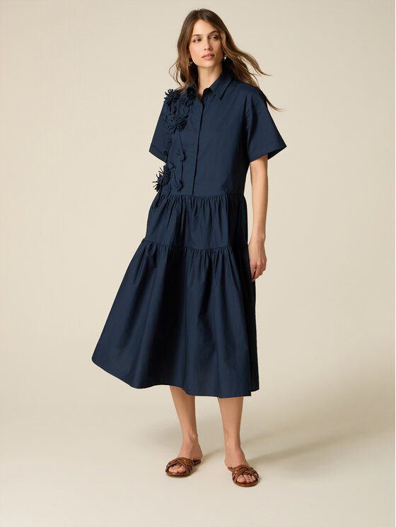 Oltre Oltre Abito da sera 7006J000870N034 Blu A-Line Fit