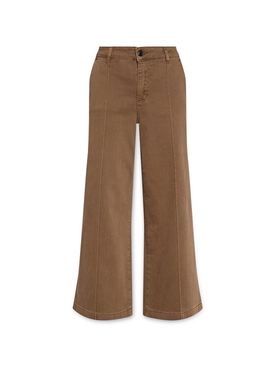 Elena Mirò Elena Mirò Pantaloni di tessuto P153P000344N022 Marrone Cropp Fit