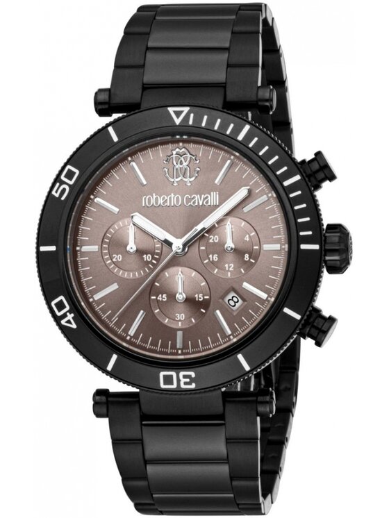 Roberto Cavalli Roberto Cavalli Zegarek RC5G128M0075 Czarny
