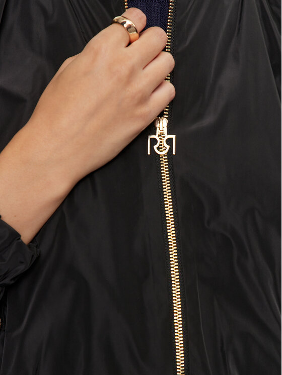 Rinascimento Rinascimento Bomber striukė CFC0119826003 Juoda Regular Fit