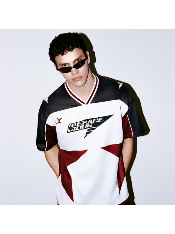 2005 2005 Longsleeve Rerace Jersey Biały Oversize