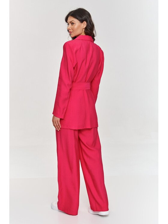 Makadamia Makadamia Garnitur m883 Różowy Loose Fit
