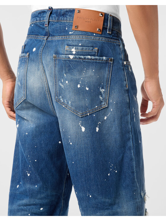 PHILIPP PLEIN PHILIPP PLEIN Jeansy 26875 Niebieski Loose Fit