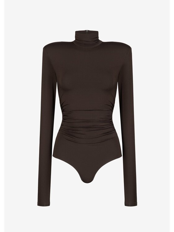 Le Collet Le Collet Body KALEA Brązowy Extra Slim Fit