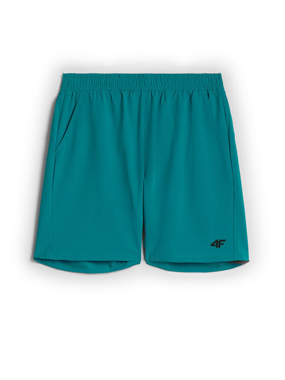4F 4F Szorty sportowe BASIC+ Turkusowy Regular Fit