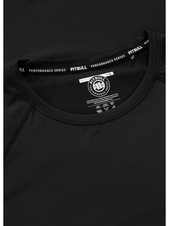 PITBULL PITBULL Koszulka techniczna RUNWAY Czarny Regular Fit