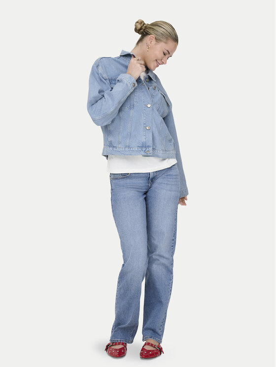 ONLY ONLY Džinsa jaka Harper 15363548 Zils Regular Fit