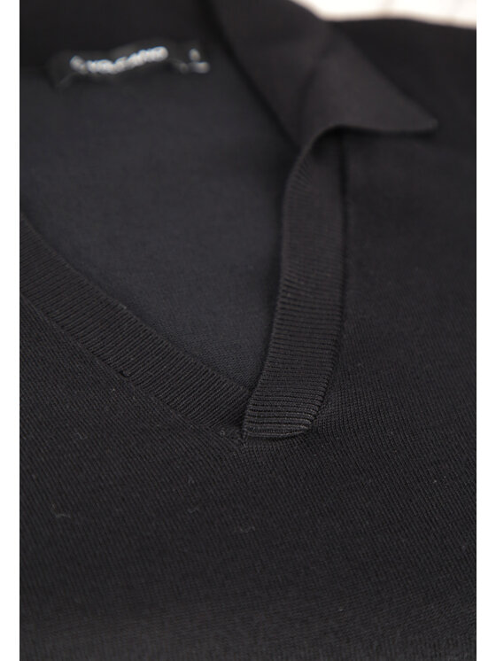 Volcano Volcano Sweter S-TOYO Czarny Regular Fit