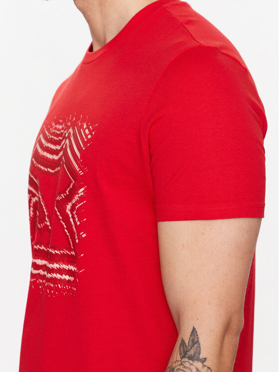 T-shirt Ss Frieze 102.179313 Rosso Regular Fit
