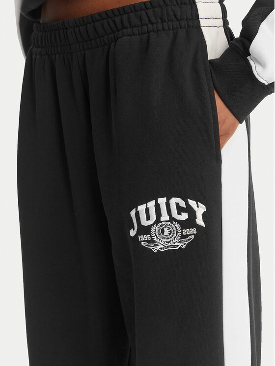 Juicy Couture Juicy Couture Долнище анцуг College JCSBJ126402 Черен Relaxed Fit