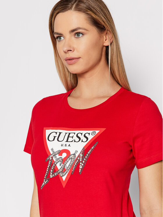 T-shirt Sparkle Icon W2RI07 I3Z11 Rosso Regular