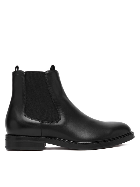 BOSS BOSS Kotníková obuv s elastickým prvkem Dressletic 50549658 Černá
