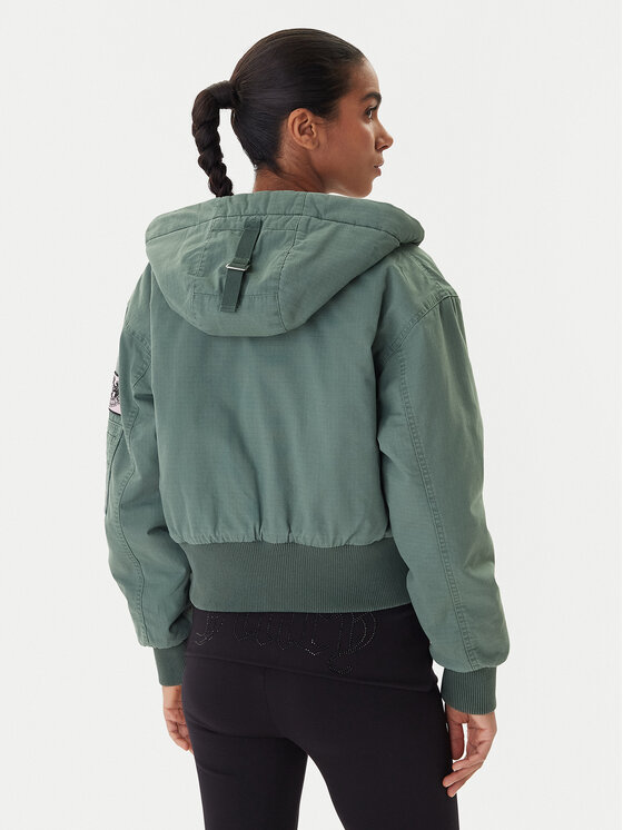 Juicy Couture Juicy Couture Geacă bomber JCOIJ225553 Verde Regular Fit