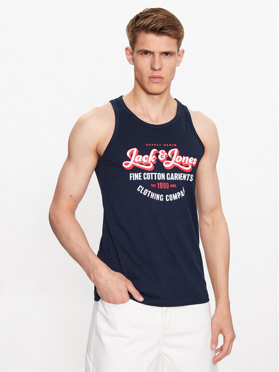 Smanicato 12222337 Blu scuro Regular Fit