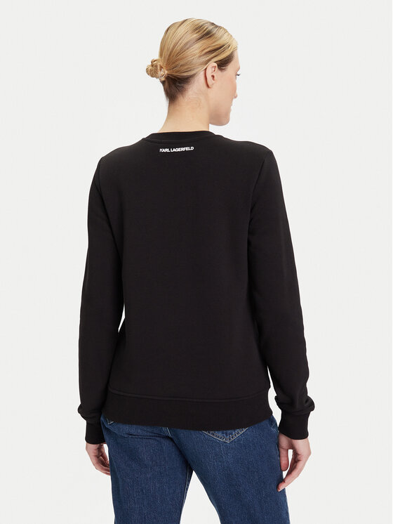 KARL LAGERFELD KARL LAGERFELD Μπλούζα A4W20045 Μαύρο Regular Fit