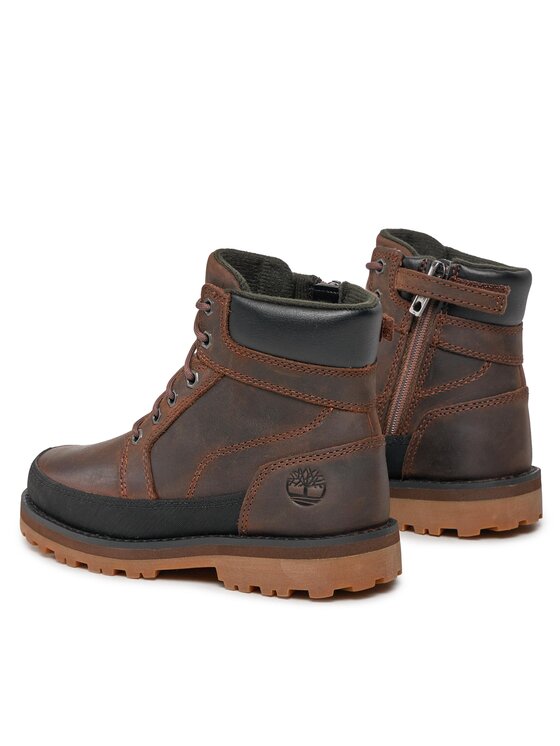 Timberland Timberland Pohodni čevlji Courma Kid Boot W/ Rand TB0A5XHN9311 Rjava