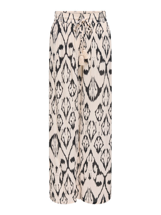 JDY JDY Medžiaginės kelnės Bree 15320106 Smėlio Wide Leg