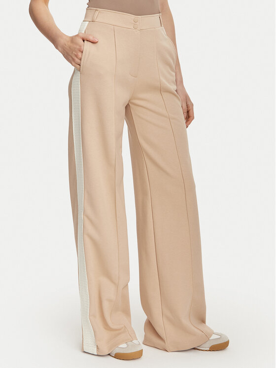 Guess Pantaloni din material V6YB26 K5139 Bej Relaxed Fit