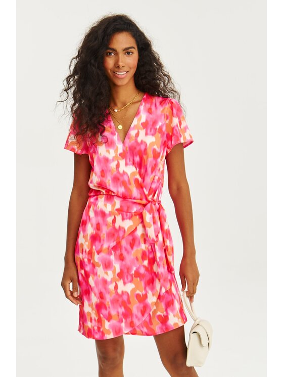 NAOKO NAOKO Každodenné šaty Pinkspresso Ružová Regular Fit