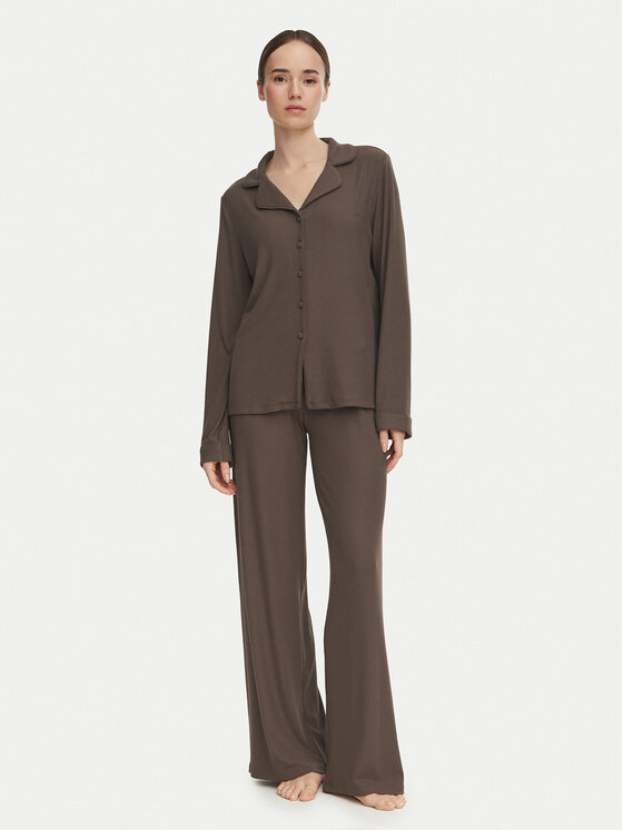 Guess Guess Pijama O6BX04 K5041 Maro închis Regular Fit