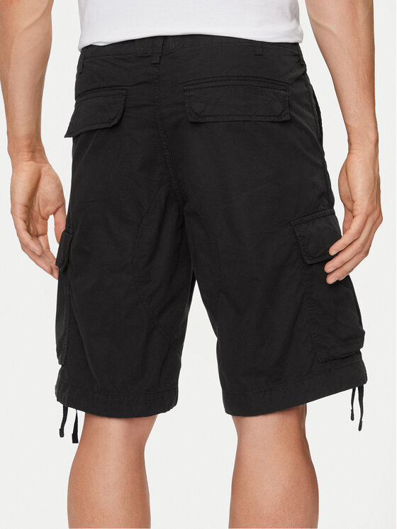 Jack&Jones Jack&Jones Kratke hlače iz tkanine Cole 12253122 Črna Loose Fit
