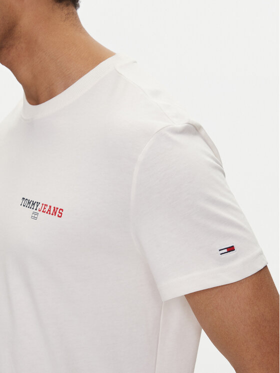 Tommy Jeans Tommy Jeans Tricou Dna Graphic DM0DM20815 Alb Regular Fit