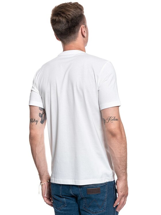 Mustang Mustang T-Shirt ALEX C PRINT Biały Regular Fit