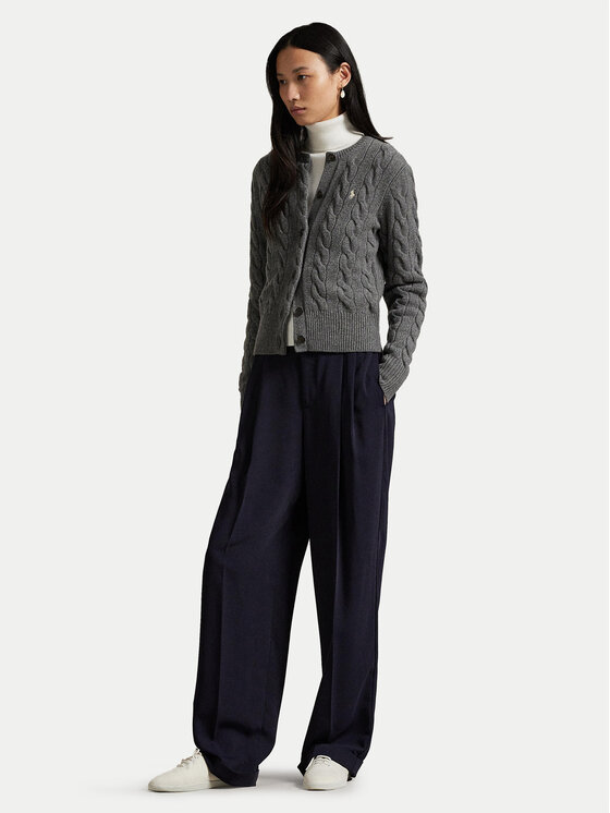 Polo Ralph Lauren Polo Ralph Lauren Pletena jopica 211972104500 Siva Slim Fit