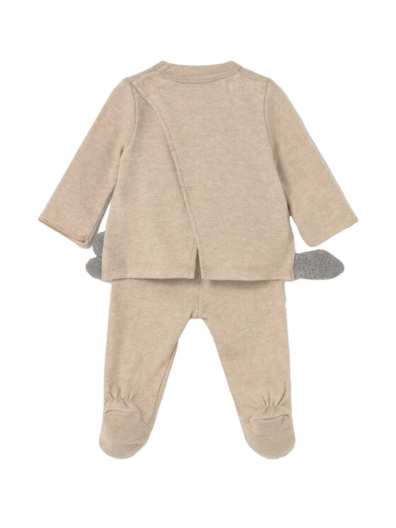 Mayoral Mayoral Set Bluse und Strampelhose 2558 Beige Regular Fit