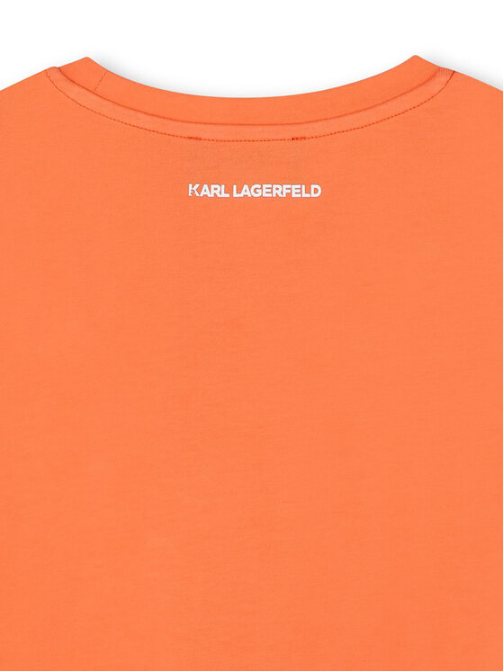 Karl Lagerfeld Kids Karl Lagerfeld Kids Tričko Z30492 S Oranžová Regular Fit