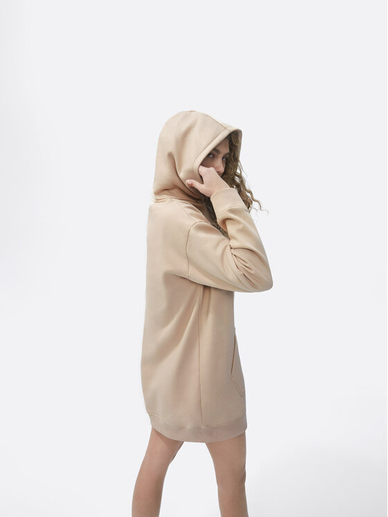 Sprandi Sprandi Strickkleid SP22-SUD011 Beige Relaxed Fit