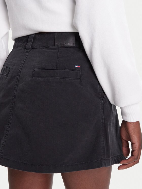 Tommy Jeans Tommy Jeans Farmer szoknya DW0DW21137 Fekete Regular Fit