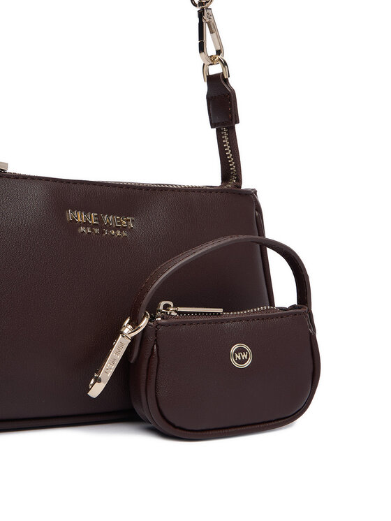 Nine West Nine West Дамска чанта CEO-VELVET CHARM-LA374-4788 Кафяв