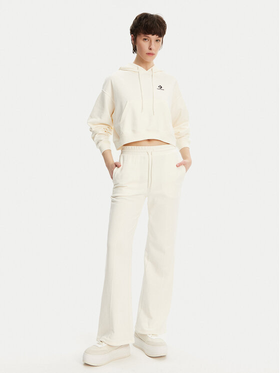 Converse Converse Melegítő alsó 10028418-A01 Ekru Wide Leg