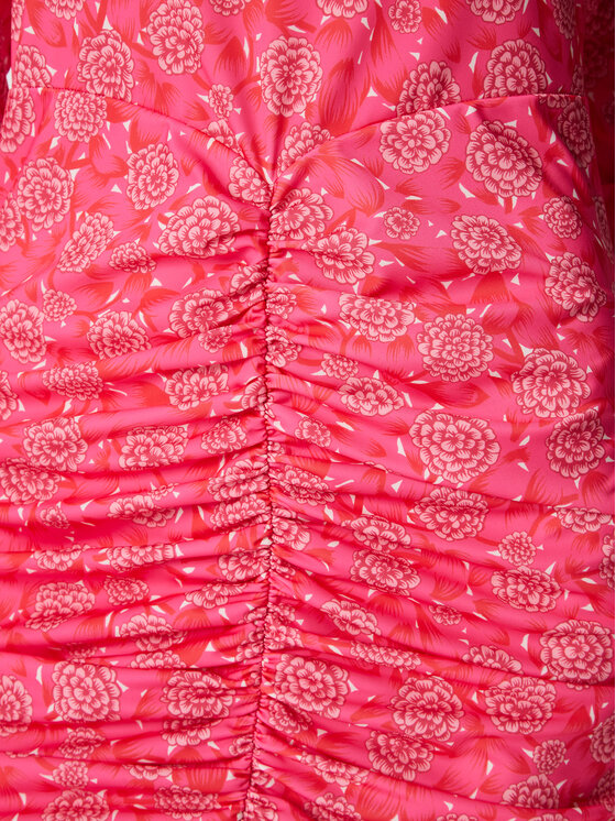 ROTATE ROTATE Koktejlové šaty Mikiii RT2149 Růžová Slim Fit