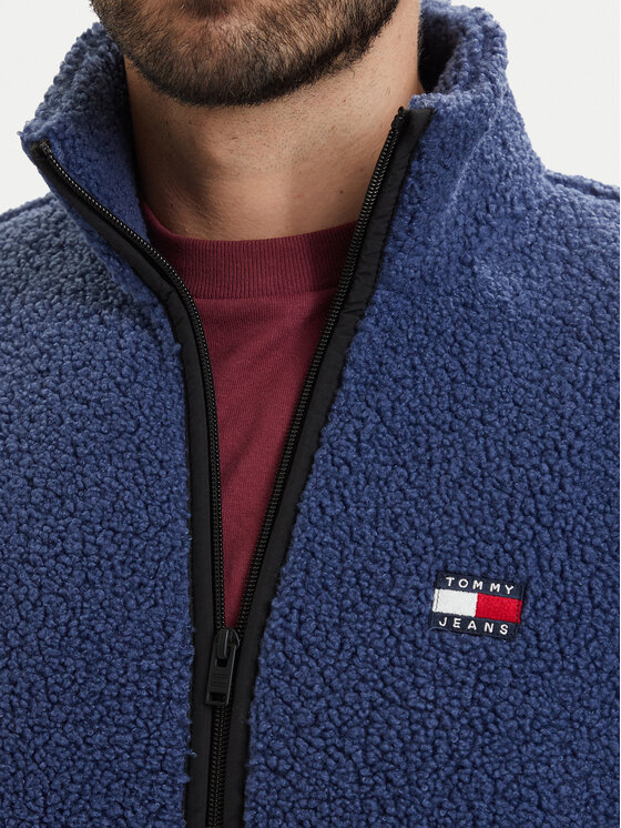 Tommy Jeans Tommy Jeans Flis DM0DM22345 Modra Regular Fit