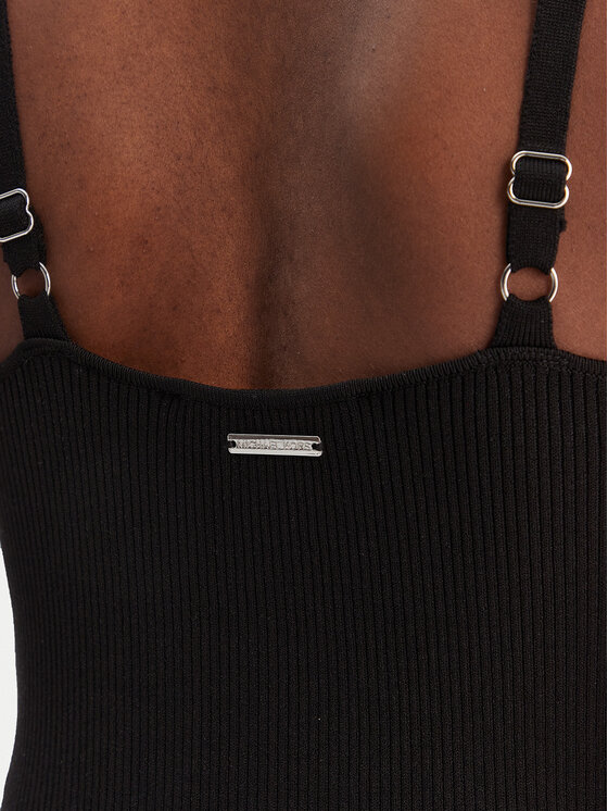 MICHAEL Michael Kors MICHAEL Michael Kors Kokteilinė suknelė MR683BQ33D Juoda Slim Fit