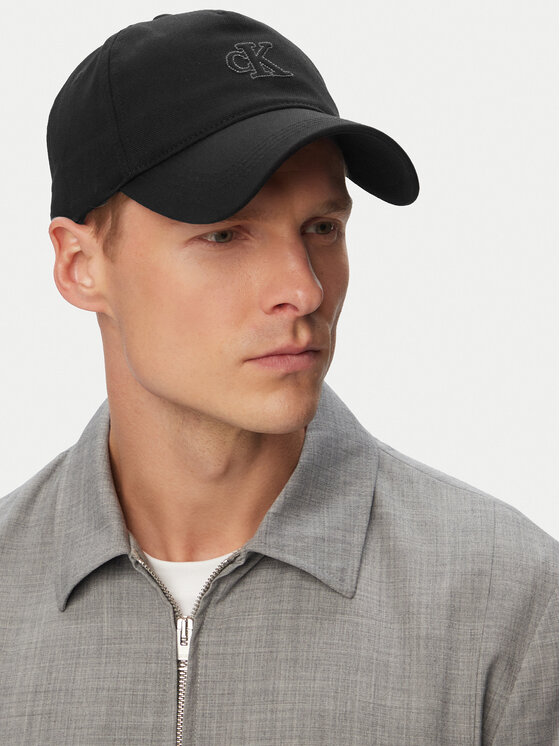Calvin Klein Calvin Klein Шапка с козирка Monogram Deboss Canvas Baseball LV04G5027G Черен