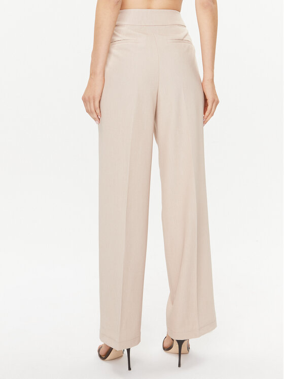 Vila Vila Pantaloni di tessuto 14088007 Beige Straight Fit