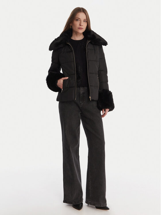 Artigli Artigli Átmeneti kabát ACPM003096 Fekete Regular Fit