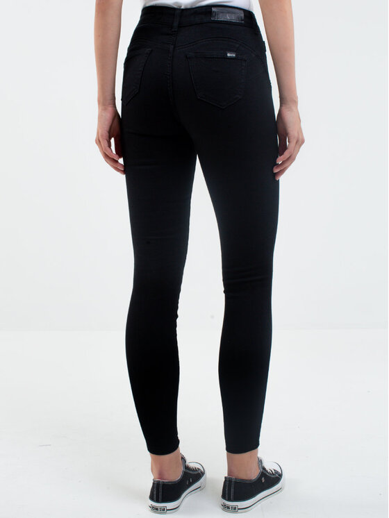 BIG STAR BIG STAR Jeansy MELINDA HIGH WAIST_915_190 Czarny Curvy Fit