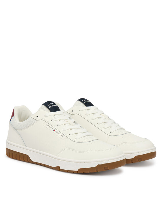Tommy Hilfiger Tommy Hilfiger Sneakersy Th Basket Core Lite Lth FM0FM05713 Biela