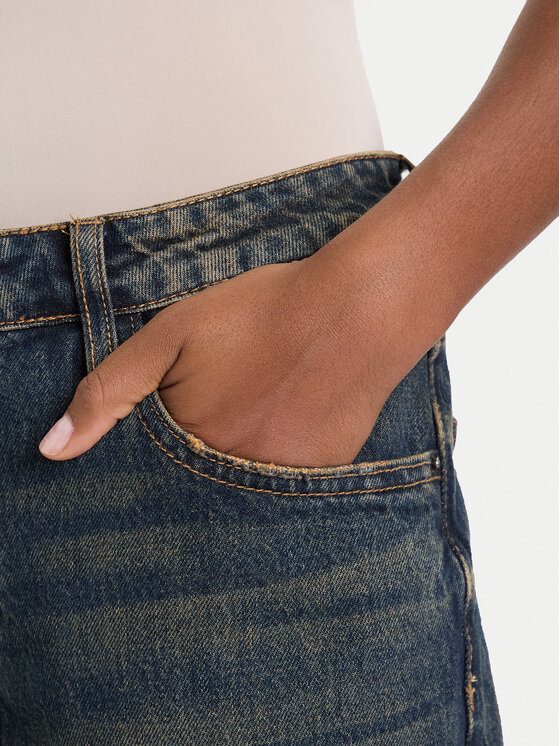 Guess Guess Jeans hlače W5BA2J D4XYG Mornarsko modra Regular Fit