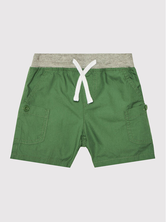 United Colors Of Benetton Pantalon scurți din material 4AC7G900I Verde Regular Fit
