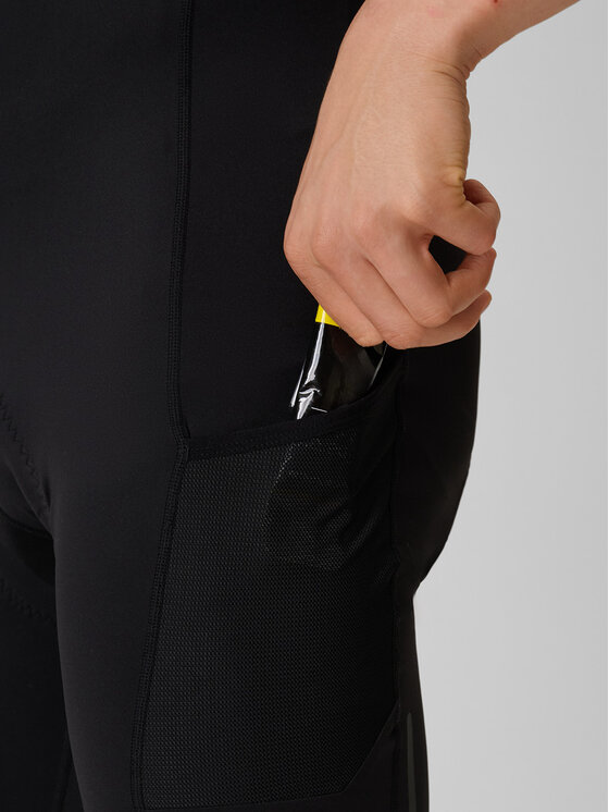 4F 4F Szorty rowerowe ALTERNATIVE PATH Czarny Slim Fit