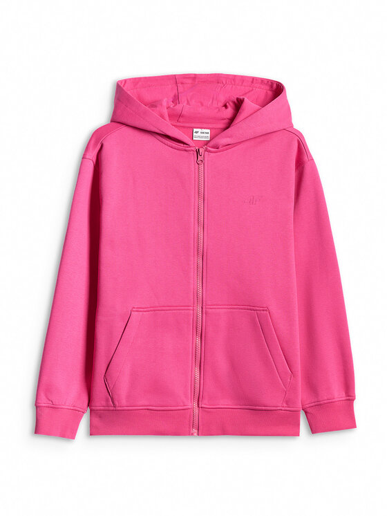 4F 4F Bluza BASIC+ Różowy Loose Fit