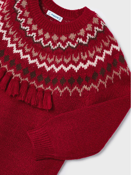 Mayoral Mayoral Maglione 4.307 Rosso Regular Fit